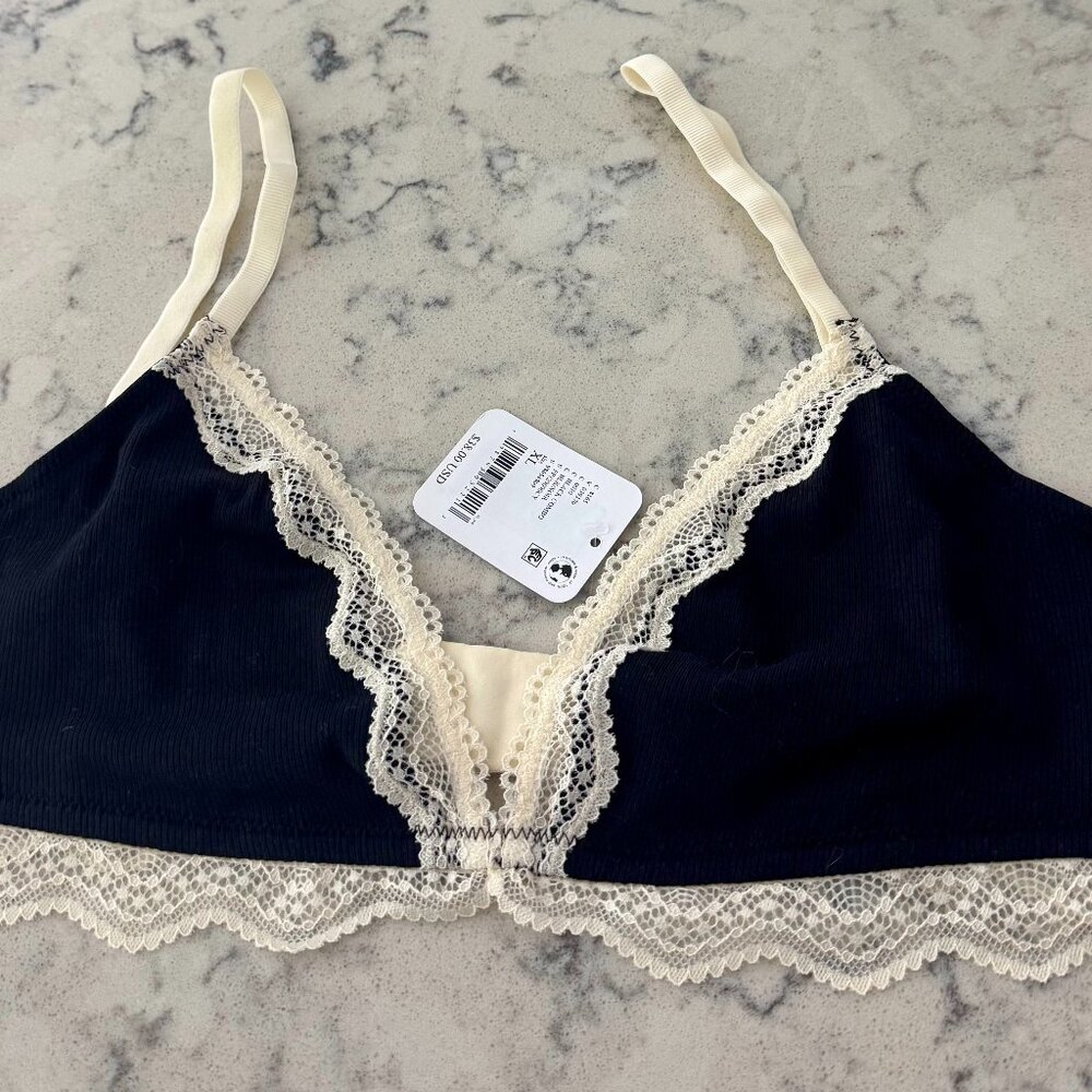 Brand New Free People Oh My Darling Plunge Bralette